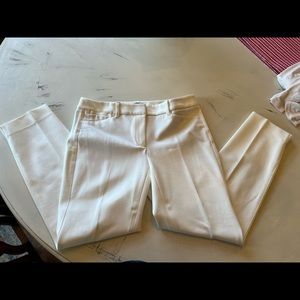 White House Black Market cream color slacks size 4